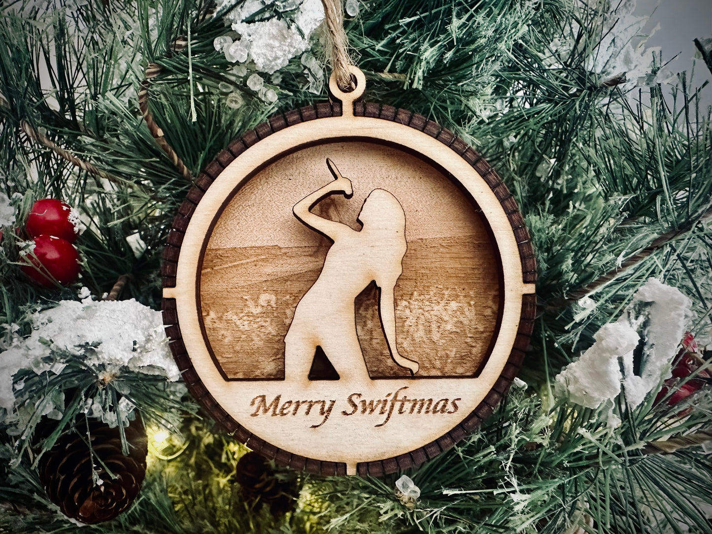 Taylor Swift Christmas Ornament