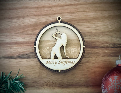 Taylor Swift Christmas Ornament