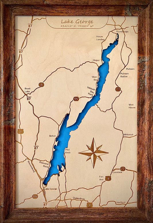 Lake George Lake Map